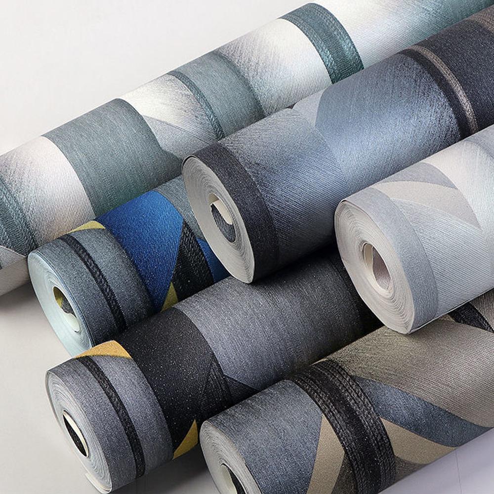 Black Gold Line Geometric Wallpaper Roll Home Decor Modern Bedroom Living Room Sofa Background Wall Paper