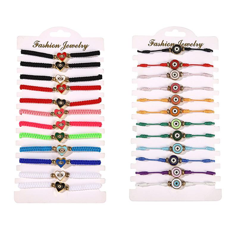 Hot Selling Rice Bead Bracelet Woven Bracelet Devil's Eye Bracelet Turkish Eye Jewelry Women's Bracelet