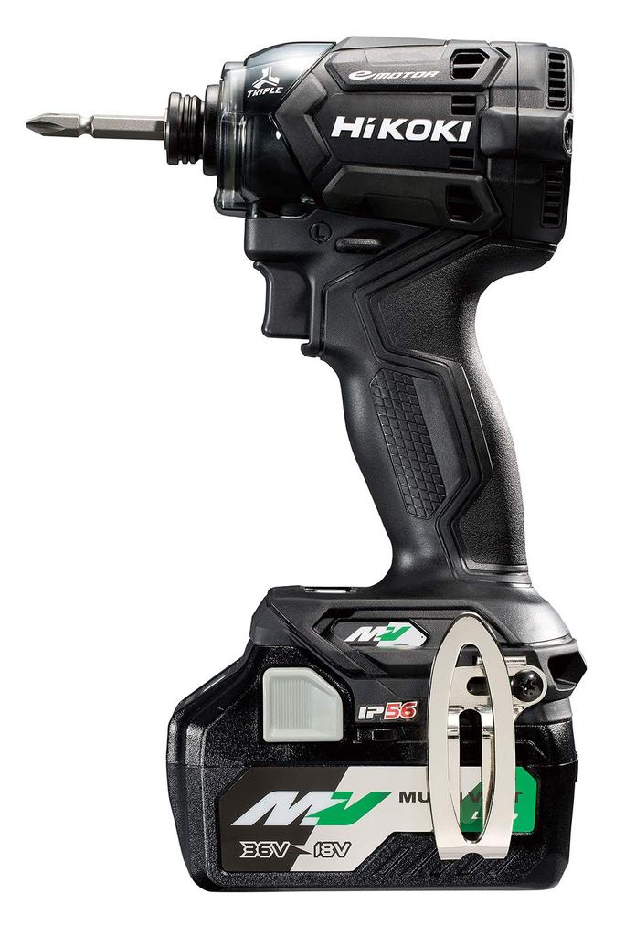 HiKOKI 36V Impact Strong Includes 2 and (Hikoki) [Old Model] Driver, Black, Batteries, Charger, Case, WH36DC(2XPB) [Limited Stock]