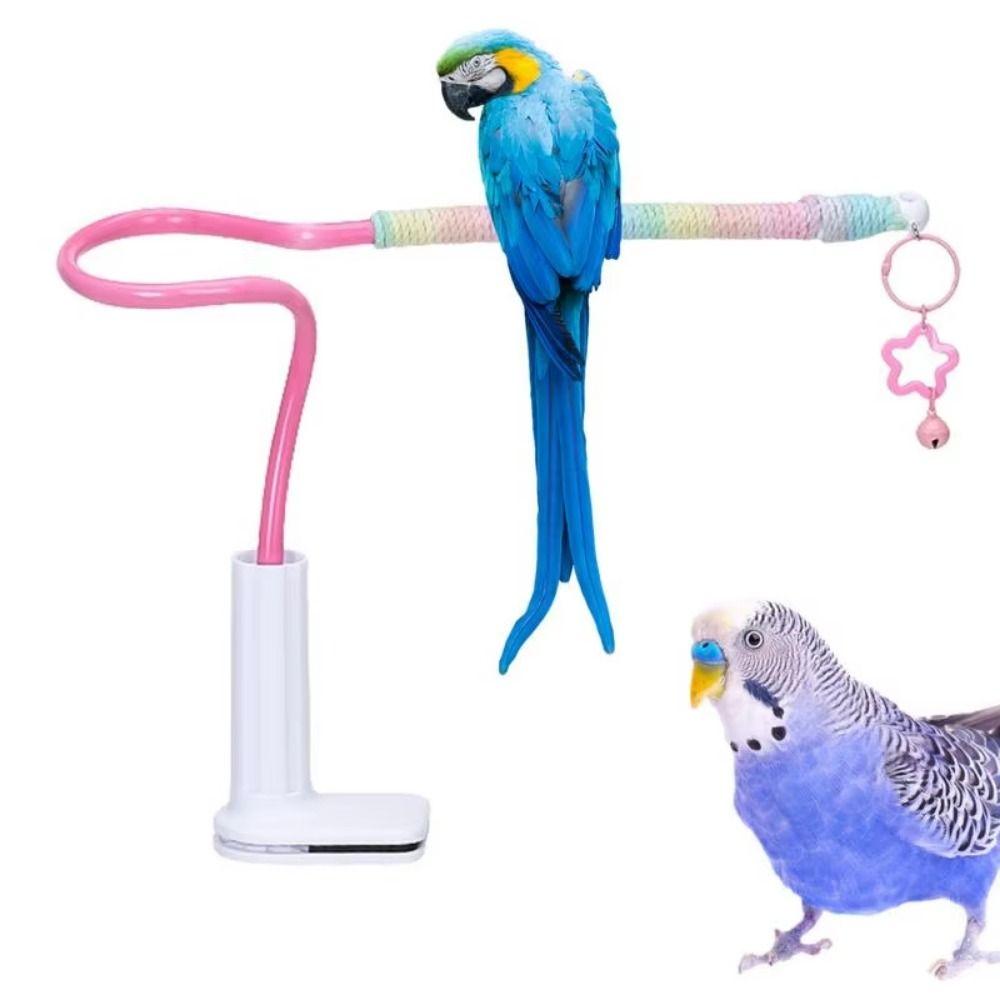 Stable Bird Training Perch Non-Slip Parrot Standing Pole Tabletop Parrot Biting Rod  Small Birds