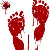 Temporary Removable Decal Halloween Blood Handprints/Footprints Wall Stickers, Decals, Spooky Waterproof Stain-proof Window Cling DIY Decoration