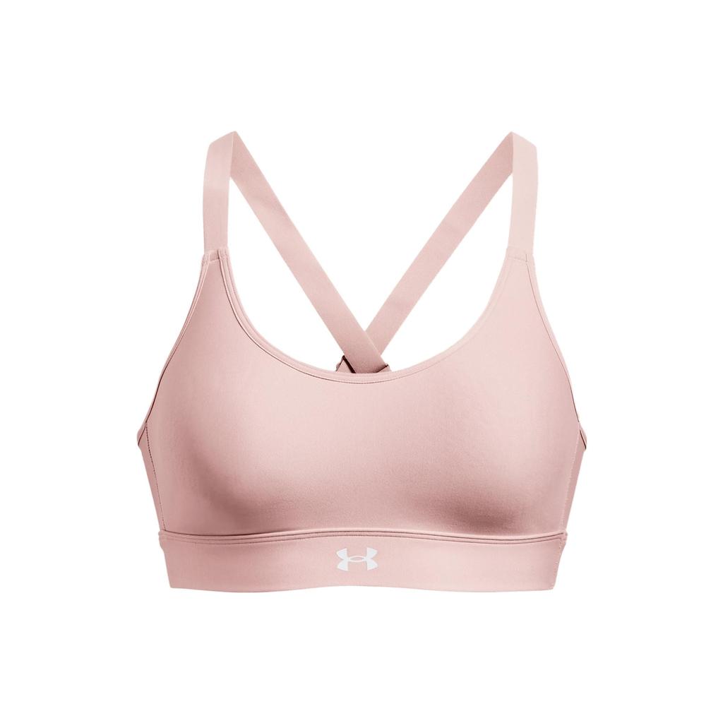Under Armour Continuum Mid Sports Bra Medium Support Women Underwear Pink 1372559-676