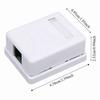 2Pcs Cat6 RJ45 Surface Mount Box Non-Shielded Single Port Mount Box  Network Installation