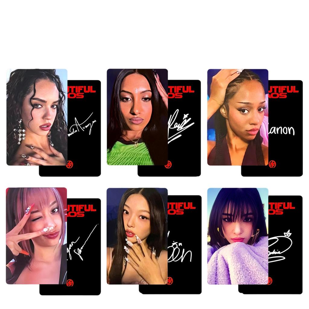 Girl Group Peripheral Accessories Girl Group Group Peripheral 6 Pcs Peripheral Card
