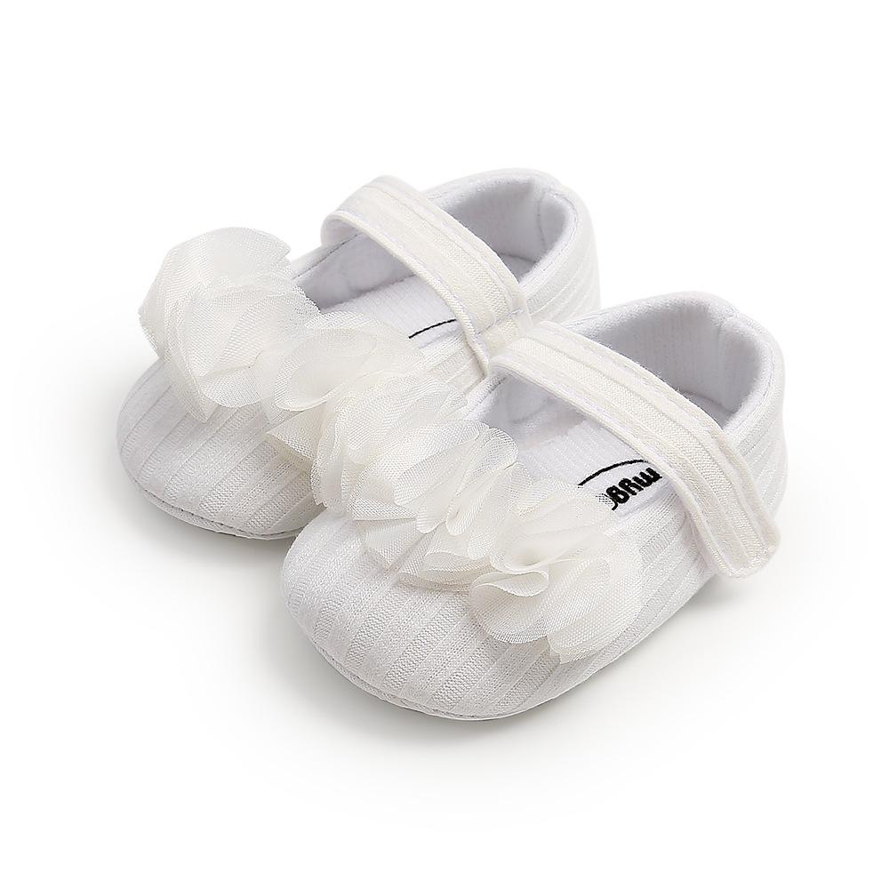MYGGPP Small Flower Woolen Baby Princess Shoes Baby Shoes Soft Soled Toddler Shoes