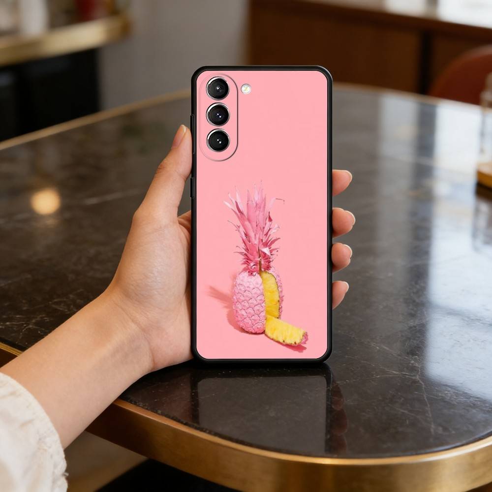 S-Summer P-Pineapple Case for Samsung Galaxy S21 S25 FE S24 S23 Ultra S20 S9 S22 Plus S10 TPU Cover