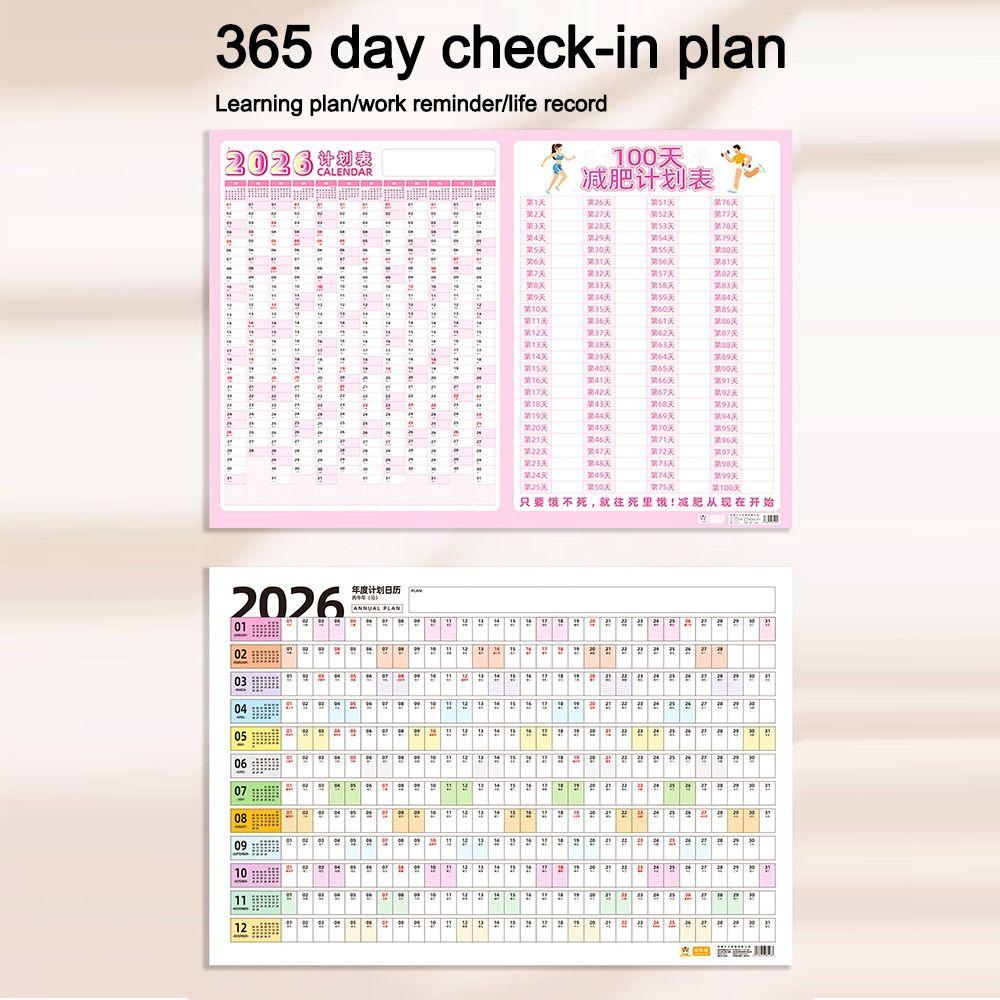 Planner Doel 2026 Kalender Planner Vel Groot 365 Dagen Planner Vel Kantoorbenodigdheden