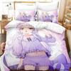 New Murasaki Shion Bedding Set 3D Printed Suitable For Bedroom Duvet Cover Set With Pillowcases Kids Home Textile