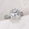 White Ring, Ladies' Fashion, Bride's Engagement, Wedding Ring, Jewelry Gift