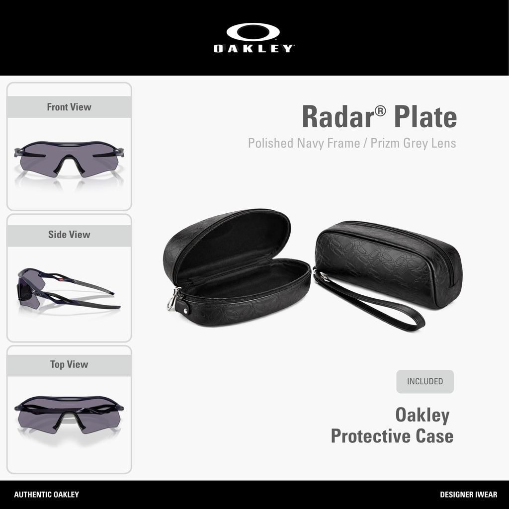 Oakley Sunglasses 0OO9495D RADAR PLATE POLISHED NAVY PRIZM GREY 94950736 Polarized [Oakley]