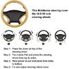 HAOKAY Luxury Fluffy Winter Steering Wheel Cover For Men Women,Soft Warm Short Plush Steering Wheel Cover Black Fuzzy With Universal 14.5-15 Inch