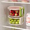 Multifunctional Fruit Washing Bowl With Lid and Handle Kitchen Storage Basin  Fruit And Vegetable