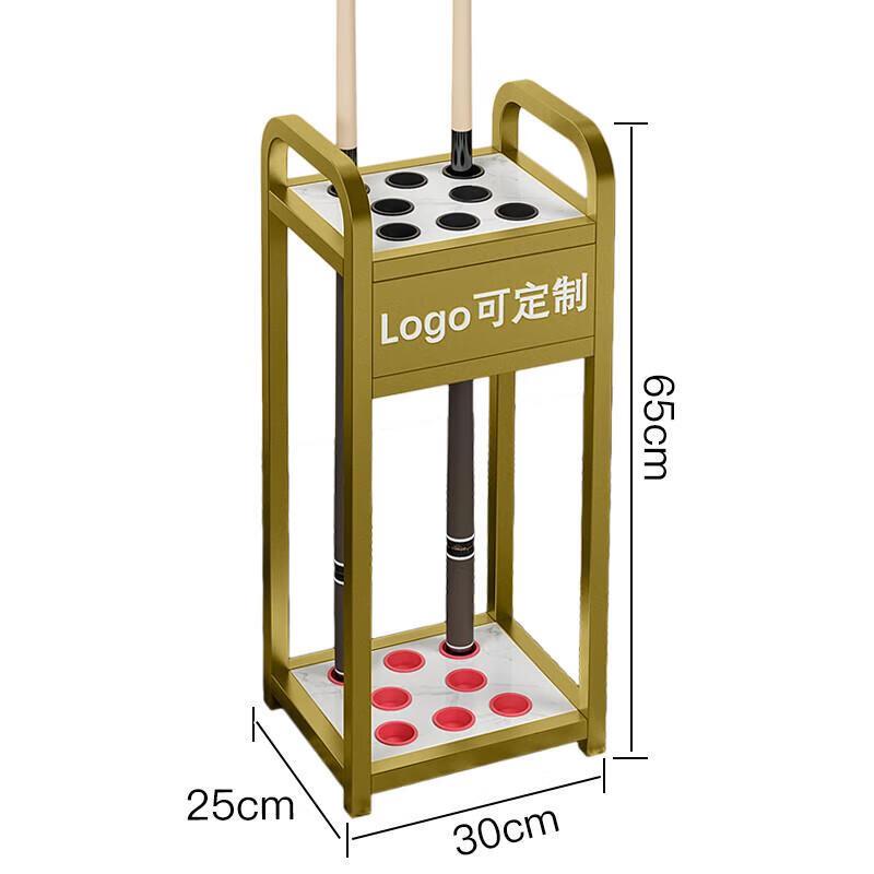 Nano Gold 8-Hole Floor Pool Cue Rack