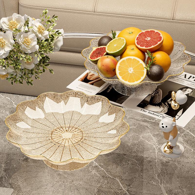Transparent Petal-Shaped Candy & Fruit Dish