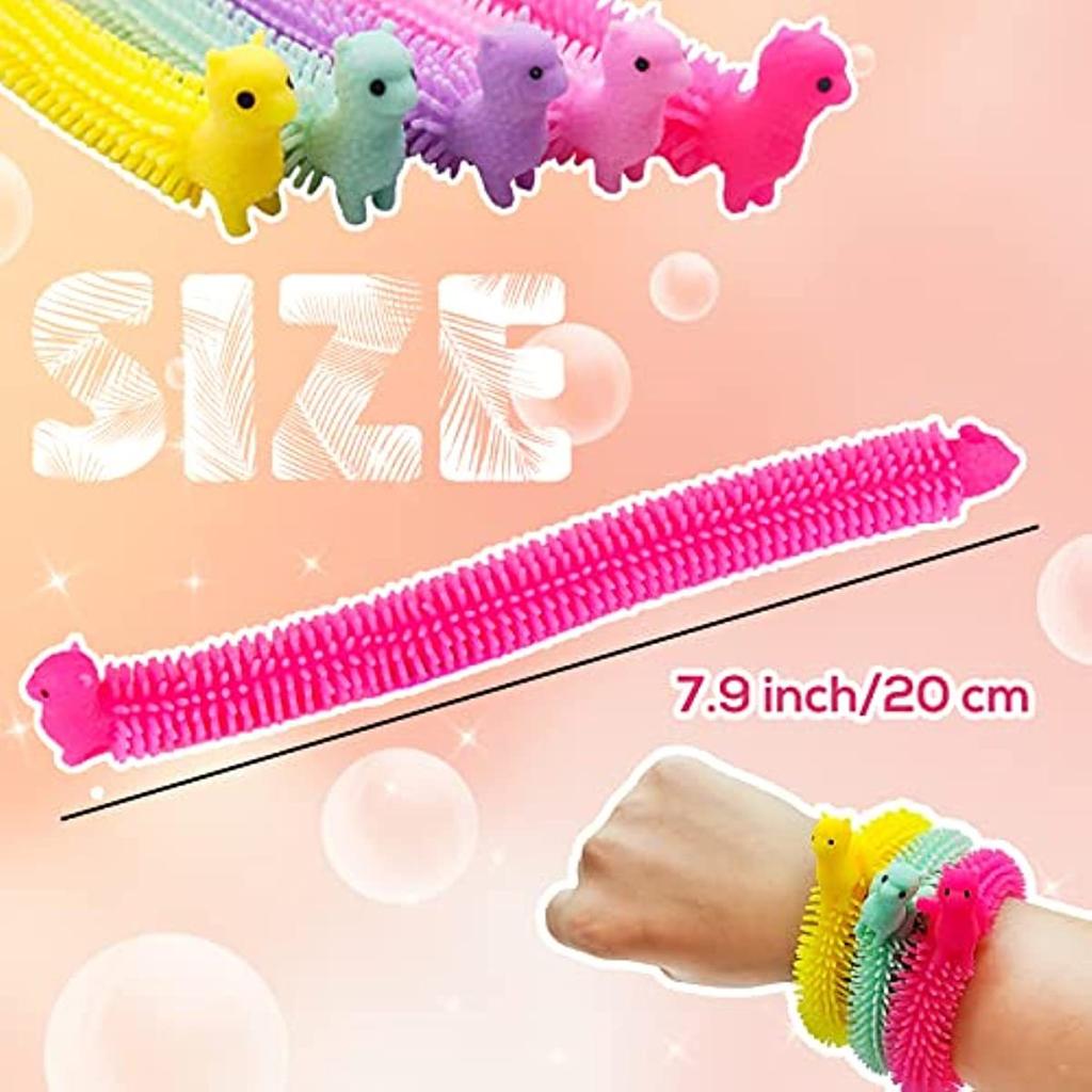 5/30PCS Funny Stretch Sensory Toys Unicorn Caterpillar Dinosaur Alpaca Kawaii Fidget Toys Stress Relief Gifts for Children Adult