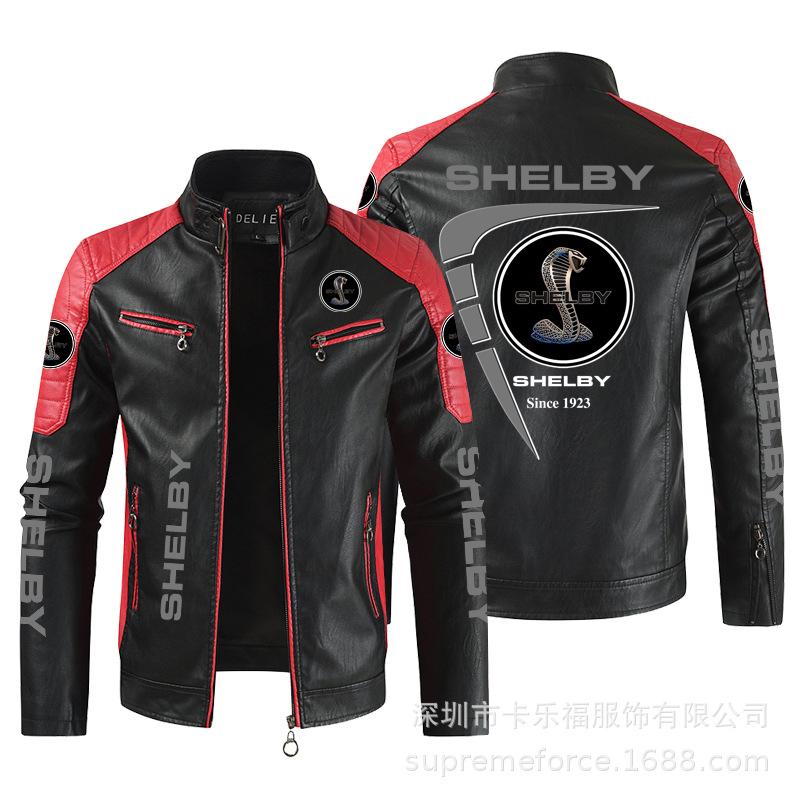 Hot men's clothing European size vauxha motorcycle leather jacket racing suit men's PU leather jacket jacket