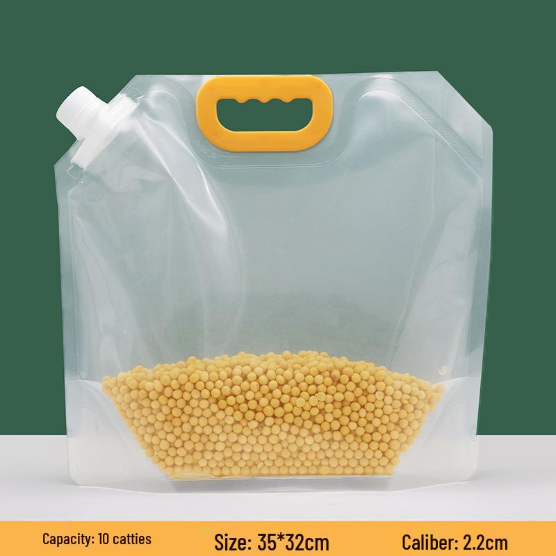 Moisture-Proof & Insect-Resistant Grain Storage Bag - Thick, Transparent & Portable for Household Use