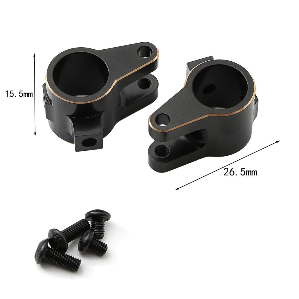2pcs Black Coating Brass Axle Tube Link Mount Replacement for SCX10 PRO 1/10 Remote Control Car