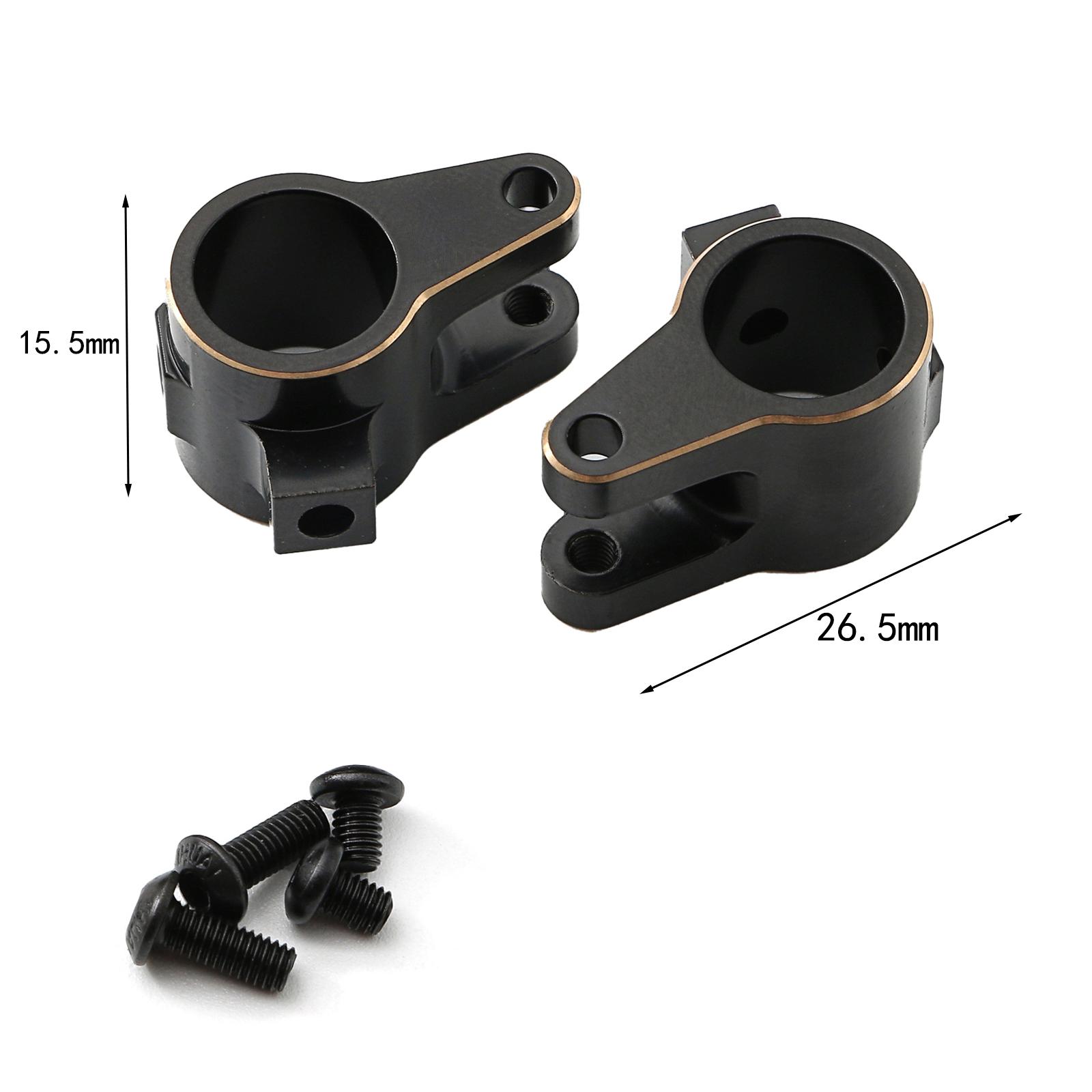 

2pcs Black Coating Brass Axle Tube Link Mount Replacement for SCX10 PRO 1Celsius10 Remote Control Car Upgrade Parts Accessories