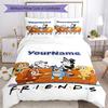 Bluey 18 Customize Your Name Bedding Set Breathable Duvet Cover with Pillowcases Home Decoration Birthday Gift