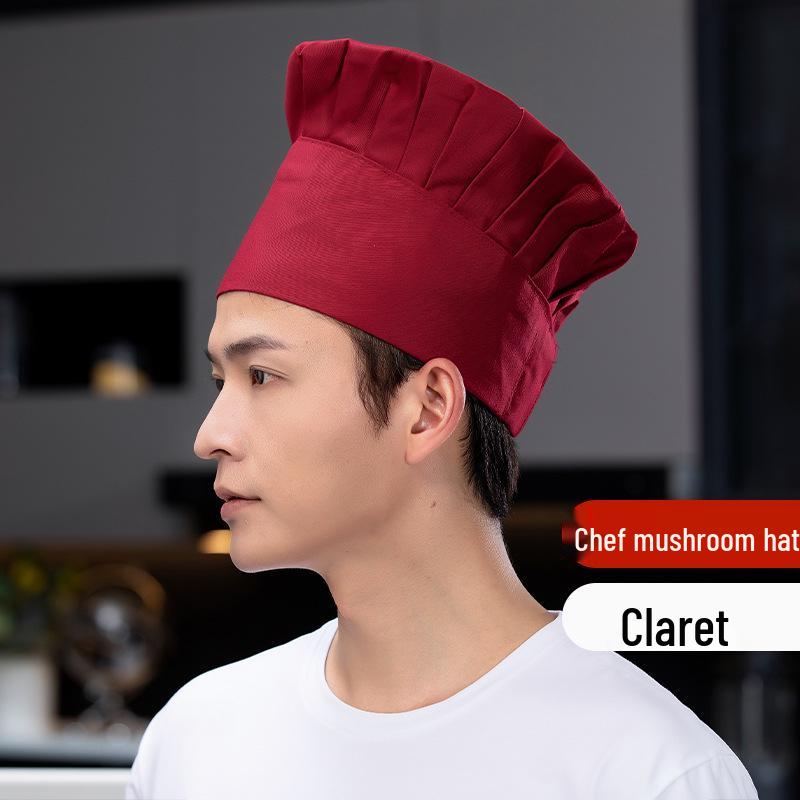 

Мужской поварской колпак с вышивкой - Идеально подходит для отелей, ресторанов и кухонь Adjustable