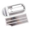 LHD Middenconsole Schakelpookpaneel Cover Trim Geschikt voor Jeep Wrangler JK 2007 2008 2009 2010 Zilver Aluminiumlegering
