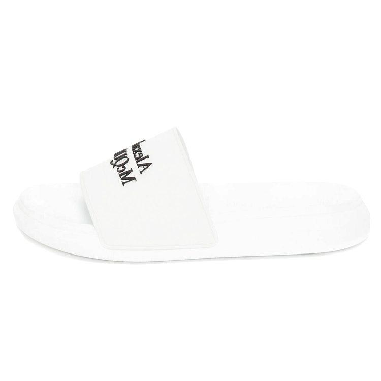 Alexander McQueen Pool Slide White Black 663564W4RF09061