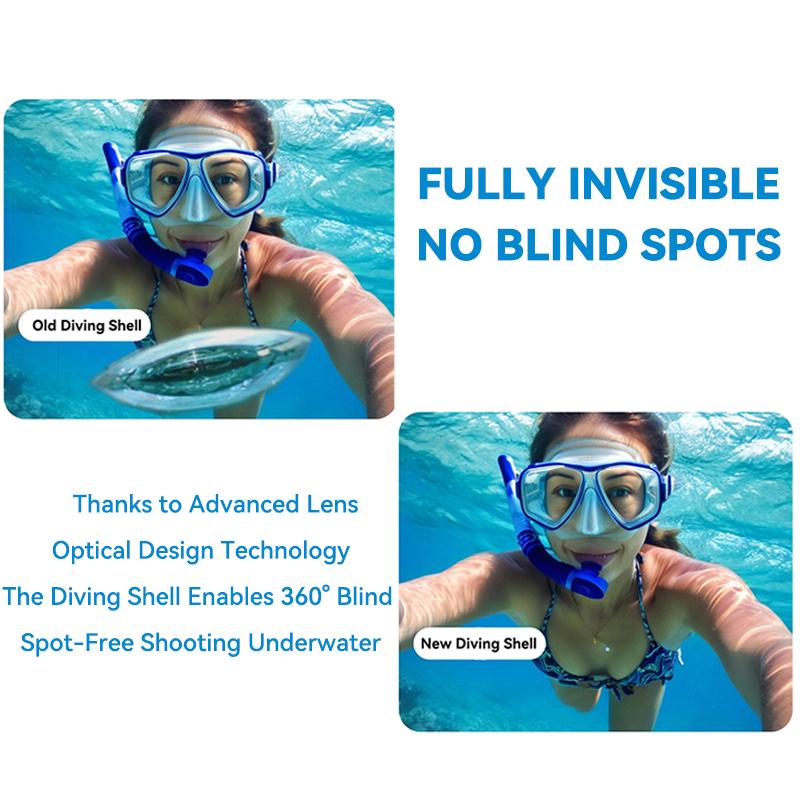 Invisible Dive Case for Insta360 X5 Waterproof Housing Case for Insta 360 X5 Underwater Protector Diving Shell Accessories
