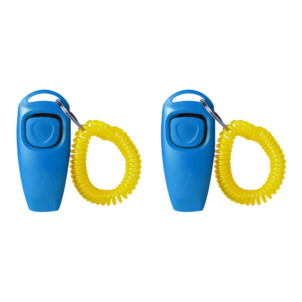 2 Stück Ergonomische Hundeklicker Pfeife Trainingsset Kunststoff Outdoor Gehtraining Gerät Für Rassen Kommandos Und Verhalten