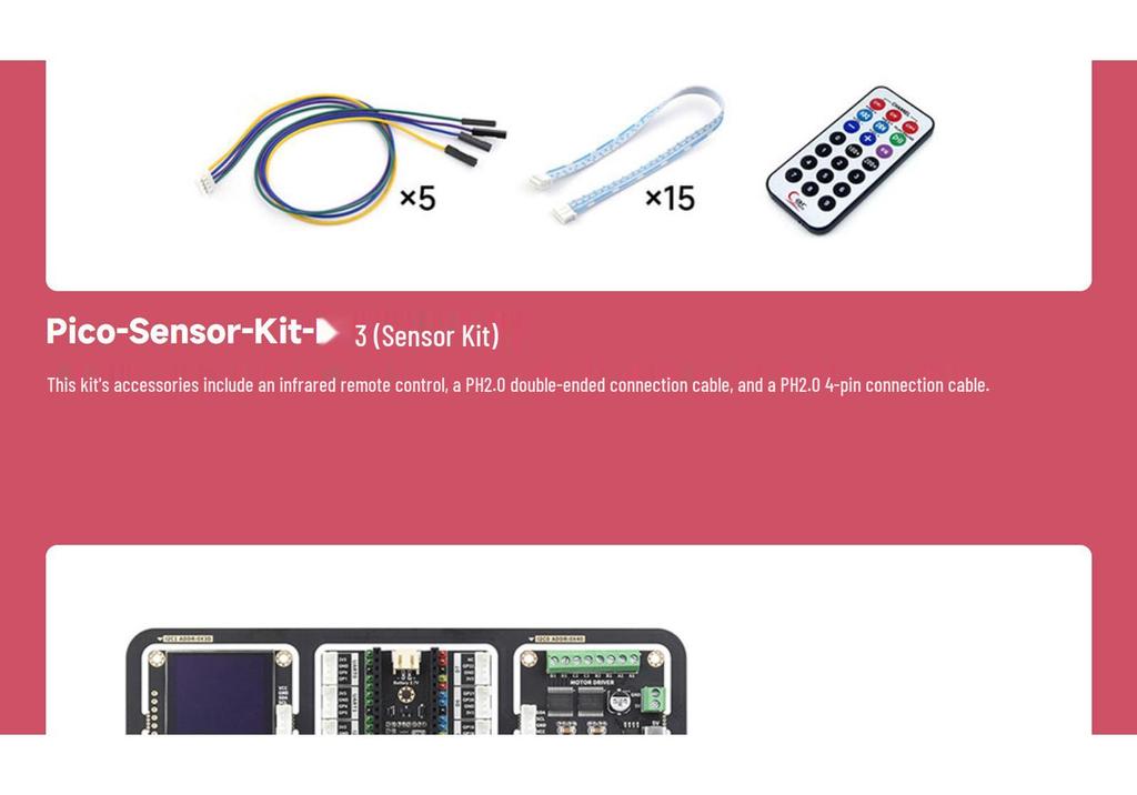 Raspberry Pi Pico Sensor Python Kit - Learning & Development Board
