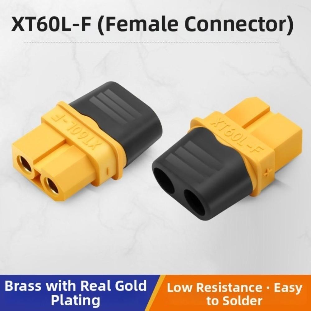 Amass XT60L-F M Plug Yellow Male Female Plug New XT60L Connector  RC Car Parts