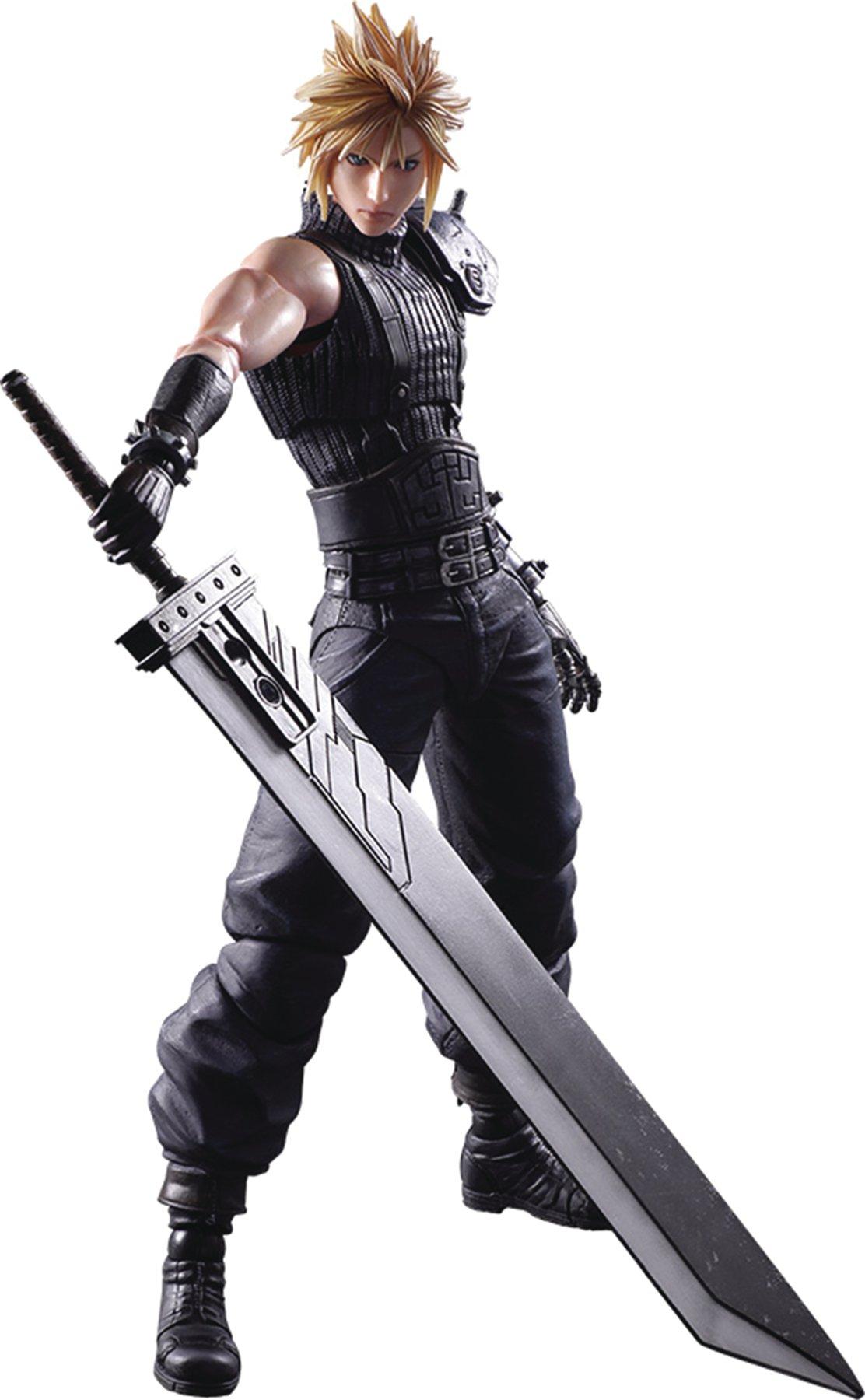 

Final Fantasy VII Cloud Strife Remake Version Play Arts Kai Фигурка [Предмет] серый
