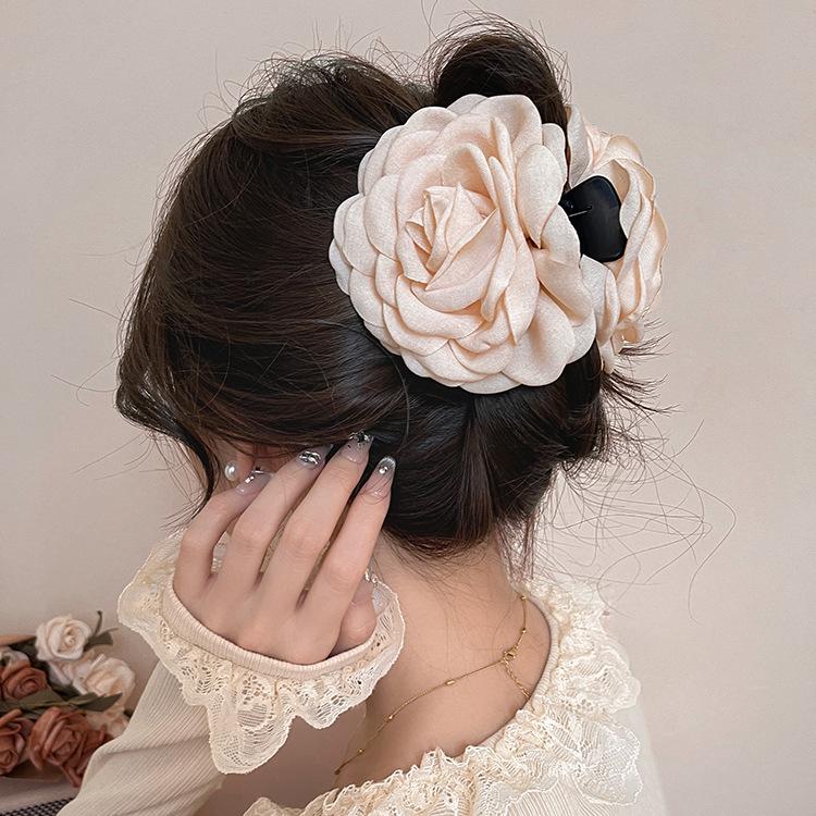 Caro Style Rose Flower Claw Clip: 2025 Trendy Hair Accessory for Women