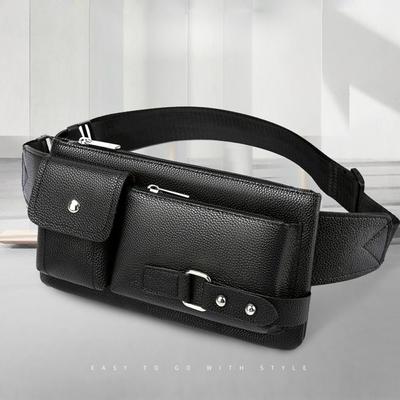 Modische Bauchtasche Lässige Gürteltasche Geldbörse Große Handytasche Leder Outdoor Reise Handytasche Herren Damen