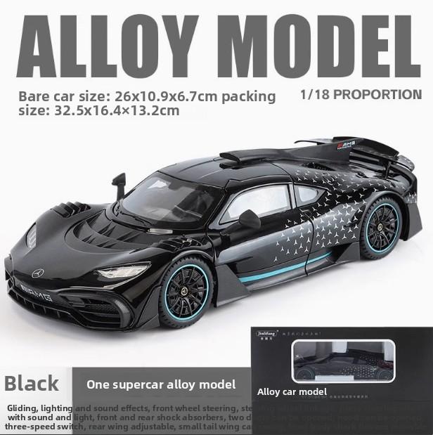 1:18 velkých modelů sportovních vozů Mercedes-Benz amg one, ozdoby a simulace, hračky z lehkých slitin, dárky k narozeninám pro chlapce.
