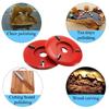 90mm Diameter 16mm Bore Power Wood Carving Disc Angle Grinder Attachment Three-tooth Milling Cutter Red