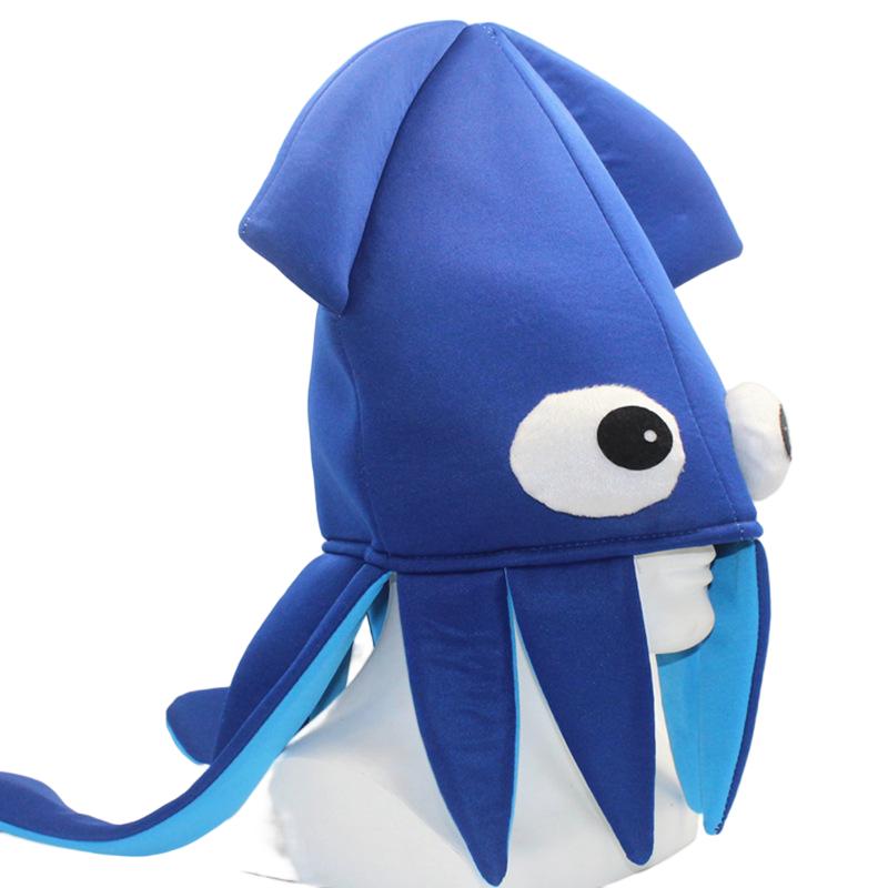 Squid Funny Hat Octopus Cap Prom Performance Party Dress Up Props Adult Children