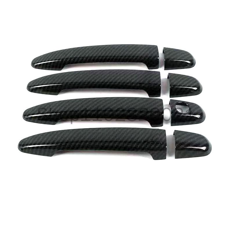 Chrome Carbon Fiber Car Door Handle Cover Sticker Styling Auto Exterior Accessories For Subaru Outback 2010-2014 2013 2012 2011