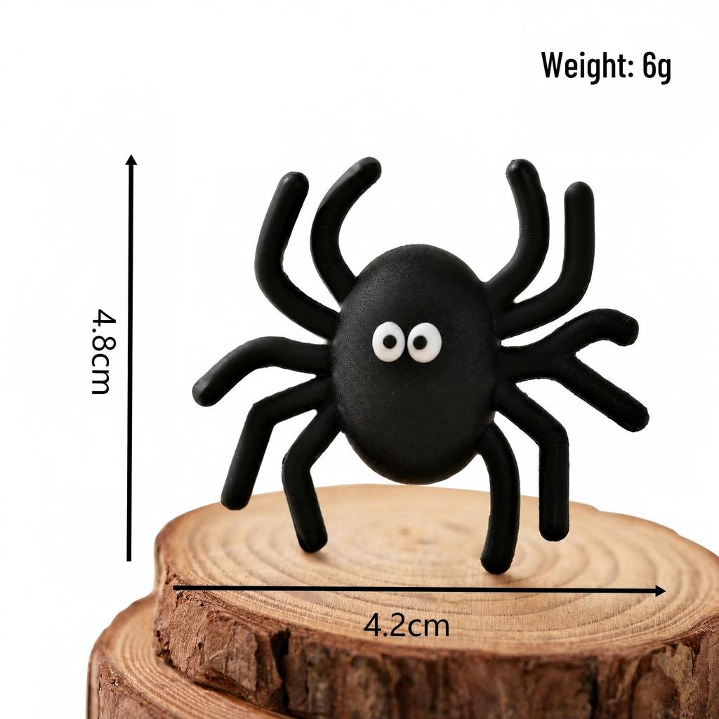 Halloween Miniature Decor: Pumpkin, Ghost & Spider Set