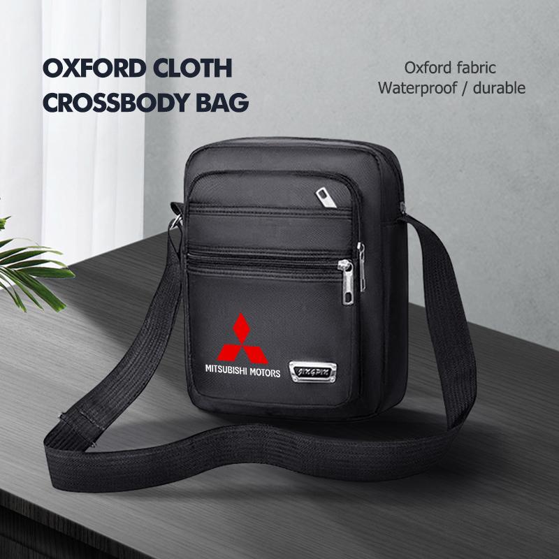 Kycp1 For Mitsubishi Car Logo Men's Chest Bag Shoulder Wallet Multi-Use Crossbody Bag Travel Bag Outlander Lancer Eclipse Mirage