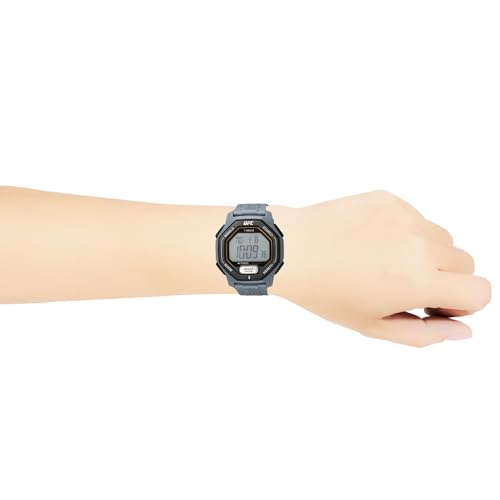 TIMEX UFC Spark Digital Quartz Watch, 50M Water Resistant, Acrylic, 46mm, TW2V83900, Men's, Gray