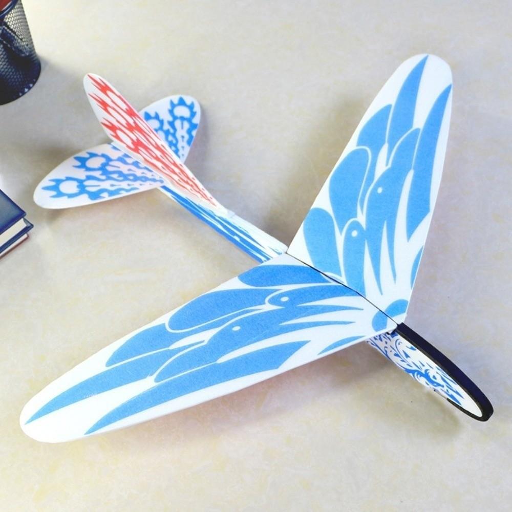 37*46cm Elastic Rubber Band Powered DIY Flying Plane Airplane Glider For Children