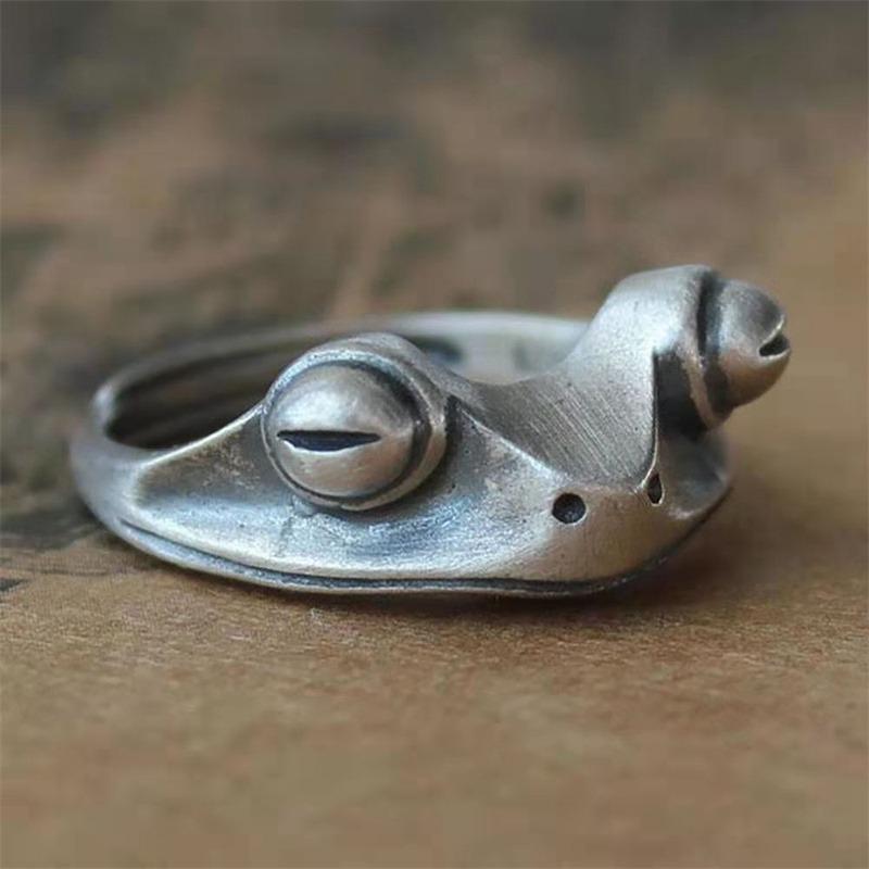 Open Ring Fashion Ring Vintage Exquisite Luxury Frog Ring