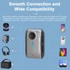 Car BT Receiver 3.5mm AUX BT Car Adapter Wireless Audio Receiver Built in Mic Support TF Card Input Hands free Calling