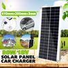18V Solar Panel Double USB Power Bank Board External Battery Charging Solar Cell Board Crocodile Clips Car Charger 30W