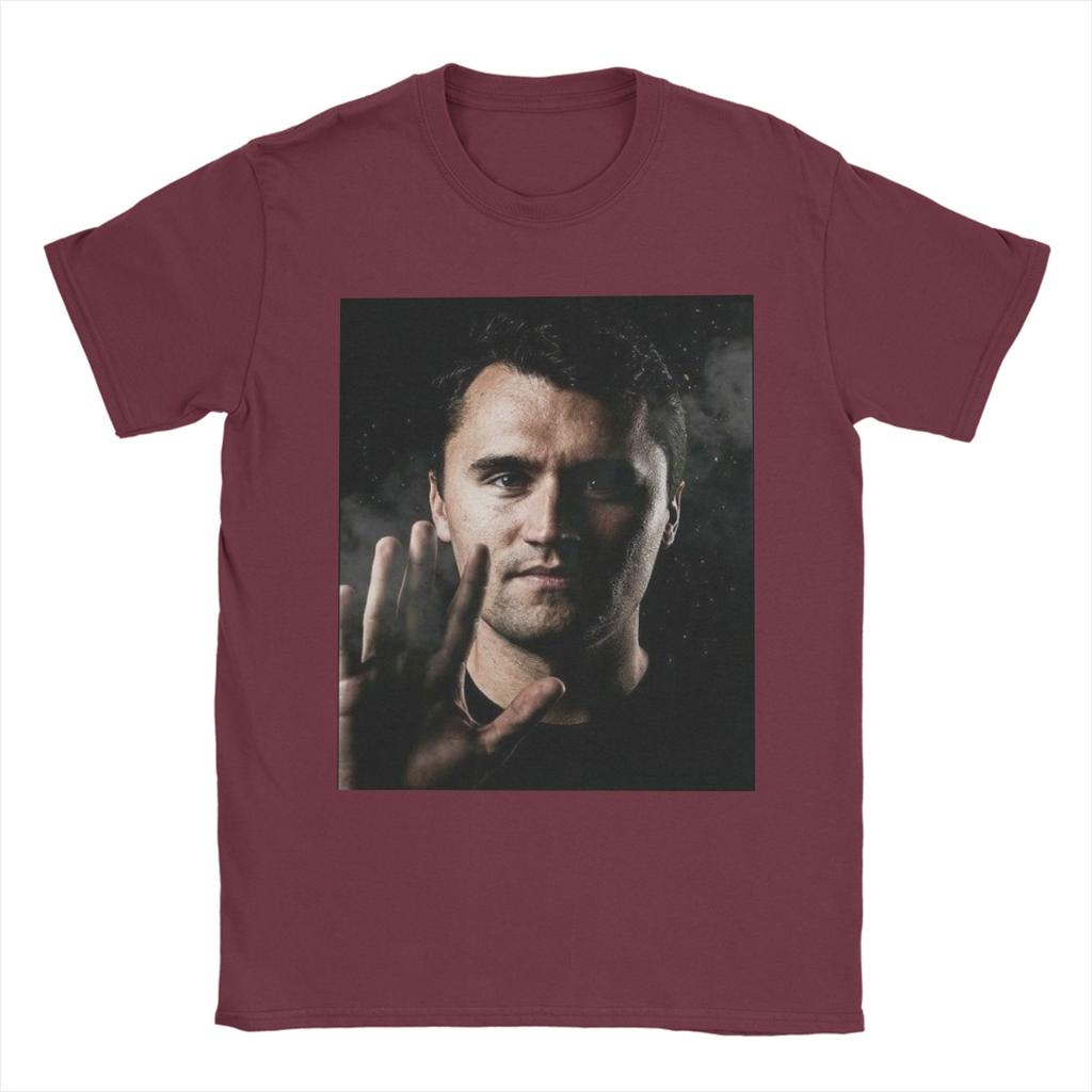 Unisexs Womens Charlie Kirk Shirt Cotton Print Tee Shirts Clothing Outfits