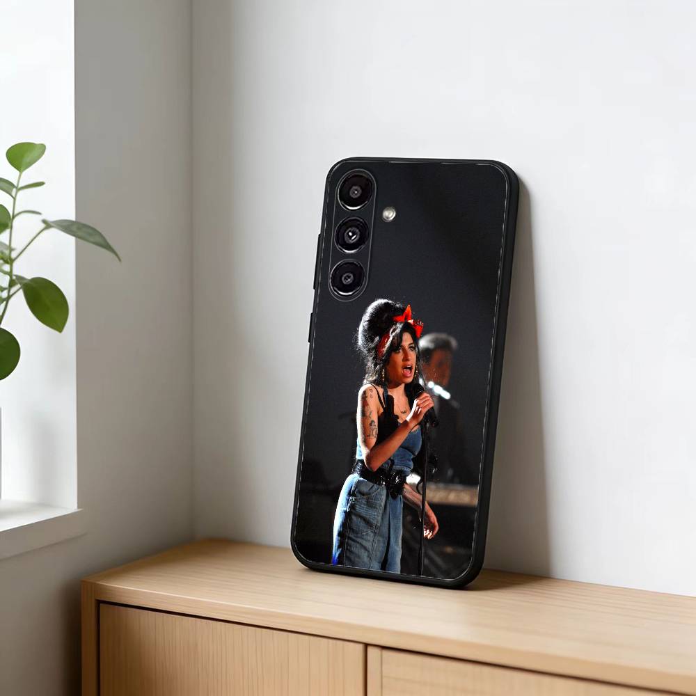 Amy W-Winehouse Phone Case For Samsung Galaxy A91,80,73,72 ,71,53,52,32 ,31,22,21s,20,Soft Black Case Samsung a52