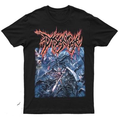 2025 New DISGORGE - Devoning Preachers Printed Unisex Street Fashion Trend Short Sleeved Pure Cotton Round Neck