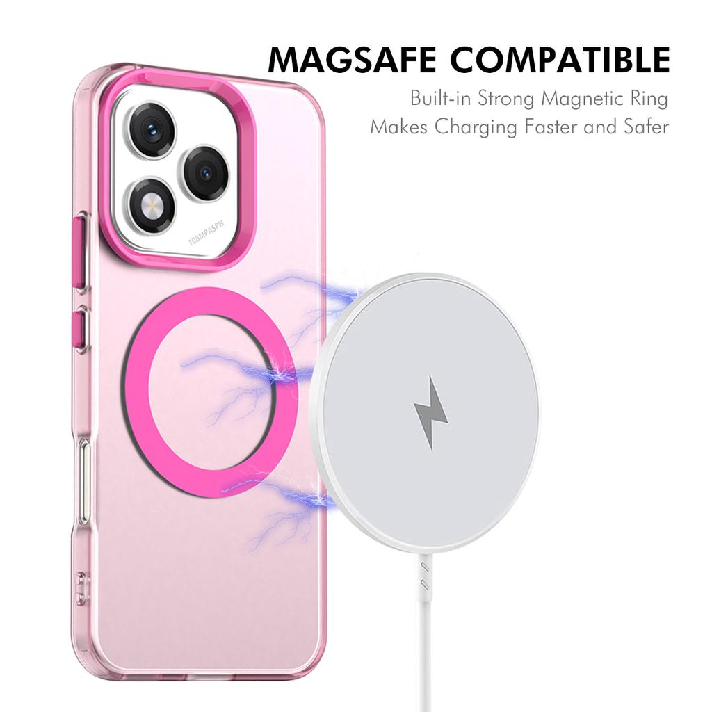 ENKAY HAT PRINCE For Honor 400 Lite 5G Case with 9H Tempered Glass PC TPU Phone Cover Magnetic Case