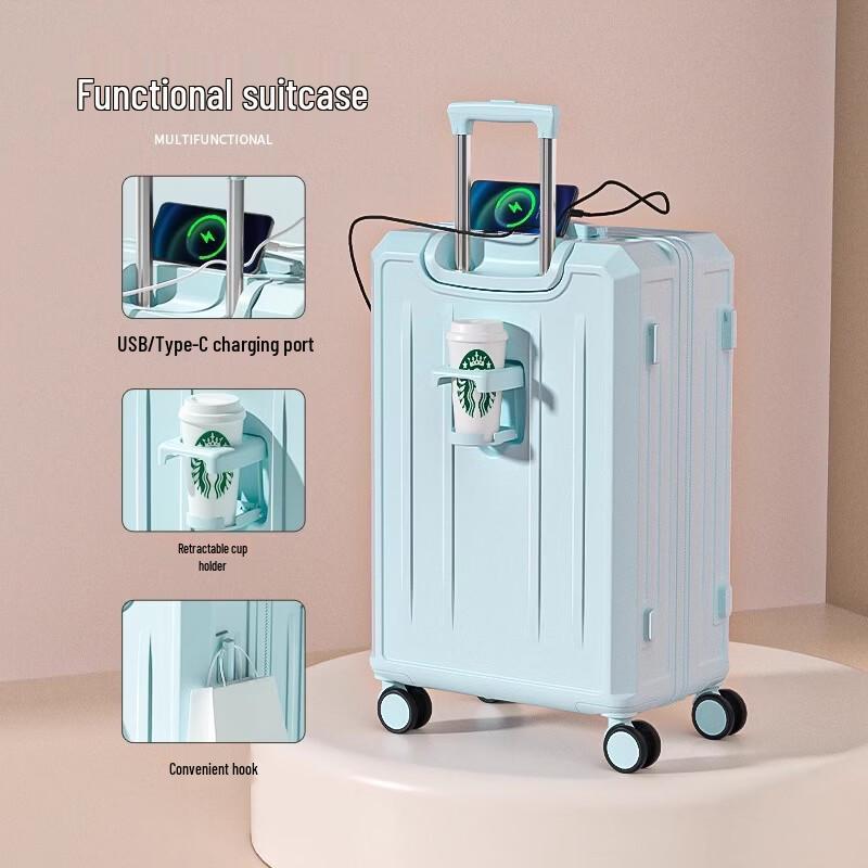 Zhiliu Hard-shell Luggage with Dual USB Charging Port